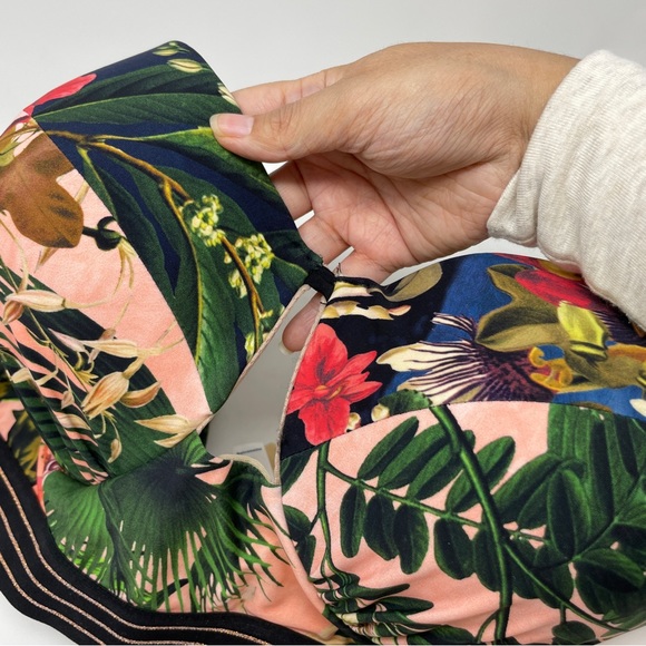 Cacique Swim Havana Tropical Peach Bikini Top Underwire Size 38F Multicolor - Picture 4 of 13